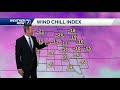 Bitterly cold wind chills