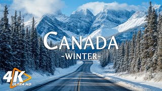 Winter Canada 4K Ultra HD - Enchanting Winter Wonderland -  Relaxation Film with Relaxing Music