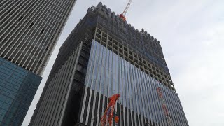 TODA BUILDING（戸田建設本社ビル建替え）の建設状況（2024年1月28日）