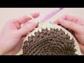 【メランジテイスト】2色使いのしっかり編み目の使えるバッグ編んでみました crochet bag