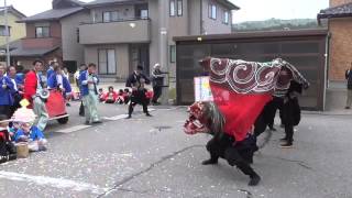 下出獅子舞 春季祭礼2016 桜新町（一足+倍返し）