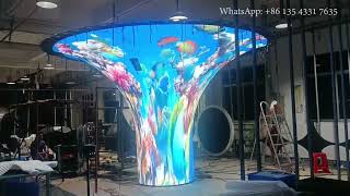 Creative flexible LED display screen #flexibleleddisplay #flexibleledscreen #creativeledscreen