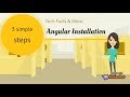 Angular installation in 3 steps #stepstoangularinstallation #angularinstallation