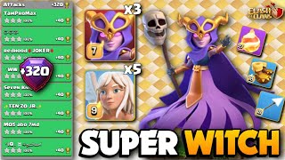 +320 SUPER WITCH FIREBALL HEALER 🔴 TH16 Attack Strategy 🔴 Clash Of Clans