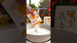 过年给孩子做水晶果冻蛋糕，好看又好吃，简单两步教你在家就能搞定#自制果冻 #白凉粉的100种吃法 #美食治愈心情 #在家做美食简单又好吃 #橘子布丁做法