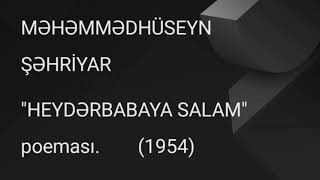 Məhəmmədhüseyn Şəhriyar. \