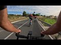 riding with team bahrain victorious during training camp endurance training with uci worldteam