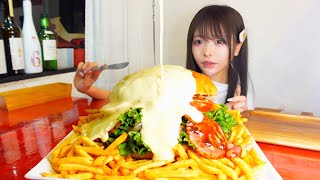 【大食い】3キロ越えチーズとろとろ巨大ハンバーガーがギルティすぎた結果…【三年食太郎】