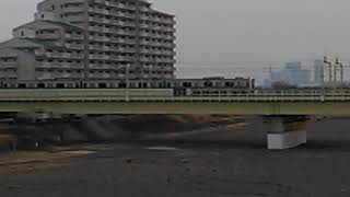 【小田急線走行動画】多摩川を渡る3000形＋1000形(?)