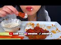 asmr extra saucy honey buffalo hot wings dipped in creamy ranch mukbang asmr phan