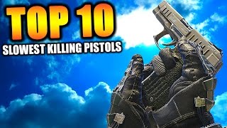 Top 10 "WORST PISTOLS" in COD HISTORY (Top Ten) Call of Duty | Chaos