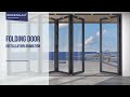 75-Folding Sliding Door Installation Video#doors #aluminium #installation