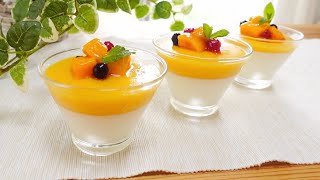 ヨーグルト マンゴープリンの作り方｜とろけるマンゴームース｜ダイエット中のおやつ｜糖質オフ｜The low-sugar yogurt mango mousse | Diet sweets