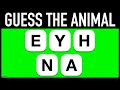 GUESS THE ANIMAL WORD GAME - 25 Animals Scrambled Words Guessing Game