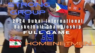 Strong Group PH vs Homenetmen - Full Game at Dubai International Basketball Championship 2024