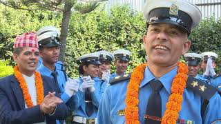 ट्राफिक प्रहरीको बबाल देउसी भैलो  Traffic police nepal deusi bhailo