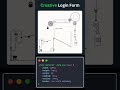 Next-Level Login Page Design | HTML, CSS & JavaScript! #code #foryou #meme #developer #programmer