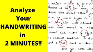 Personality Test: What does your Handwriting say about You | Handwriting Analysis