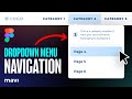 How To Create a Functional DROPDOWN MENU Prototype in Figma (Tutorial)