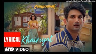 Full Song_ KHAIRIYAT (BONUS TRACK) _ CHHICHHORE _ Sushant, Shraddha _ Pritam, Amitabh B_Arijit Singh