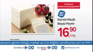 CarrefourSA HaftaSonu İndirimi  Gürsüt Klasik Beyaz Peynir Reklamı