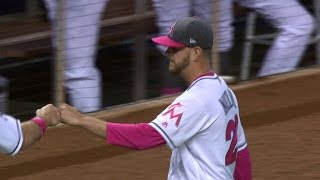 ATL@MIA: Nicolino starts DP, evades trouble in 1st