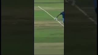 Both batsmen at the same end and at the other end fielders hit the stumps