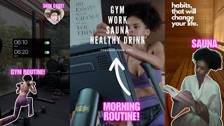 WELLNESS MORNING ROUTINE!! SHES ORGANIZED!! BECOME THE BEST YOU