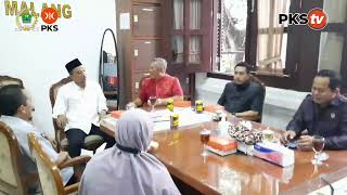 Silaturahim dan Diskusi Kepemimpinan bersama Ustad Rohadi Widodo di Kantor FPKS DPRD Kota Malang.