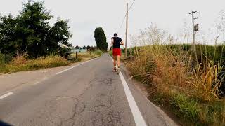 60 min Run 12km Walk virtual walking near Milan Italy slow running treadmill miles with stretches