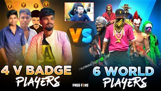 🔥🤑(Facecam)4 Tamil (V) Badge Players Vs 6 World Pro Players🔥🤑| Kutty Gokul || TN Tamil | Sk Gaming