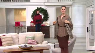 Joan Rivers Classic Houndstooth Wrap with Rachel Boesing