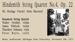 Hindemith String Quartet No 4 Opus 22 (old No 3)