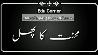 Learn Urdu through stories ഉർദു പഠിക്കാം കഥകളിലൂടെ  മലയാളത്തിൽ ലളിതമായി