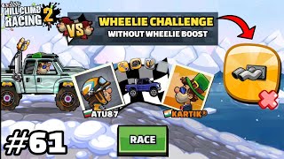 WHEELIE WITHOUT WHEELIE BOOST?? 😅 IN FEATURE CHALLENGES - Hill Climb Racing 2