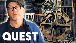 Drew Picks-Up A Unique Wooden Wheel At A Former Copper Mine | Salvage Hunters