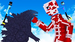 We Put Roller Skates on Titans and Godzilla and Made them Fight in People Playground!