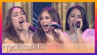 Hannah Precillas, Mariane Osabel, and MC Mateo sing 'These Dreams' | TiktoClock