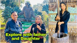 Explore with father and daughter #itanagar #zoo #lake #monestry @Oyirmamavlogs