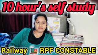 10 HOUR'S SELF STUDY VLOG || RPF CONSTABLE|| @anushkaa_vlogs