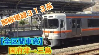 【御殿場線313系】国府津→沼津《全区間車窓(右側)》