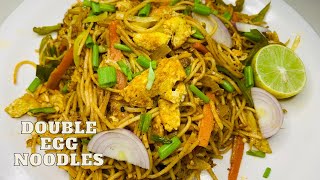 ఎగ్ న్యుడిల్ || how to make easy street food style egg noodles at home in telugu by@RJrecipes