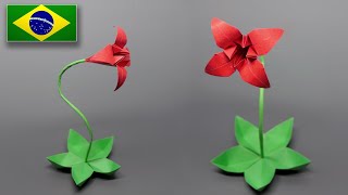 Como fazer uma FLOR DE PAPEL com base!