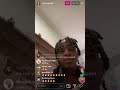 Polo g on live with his son showing off his new hairstyle