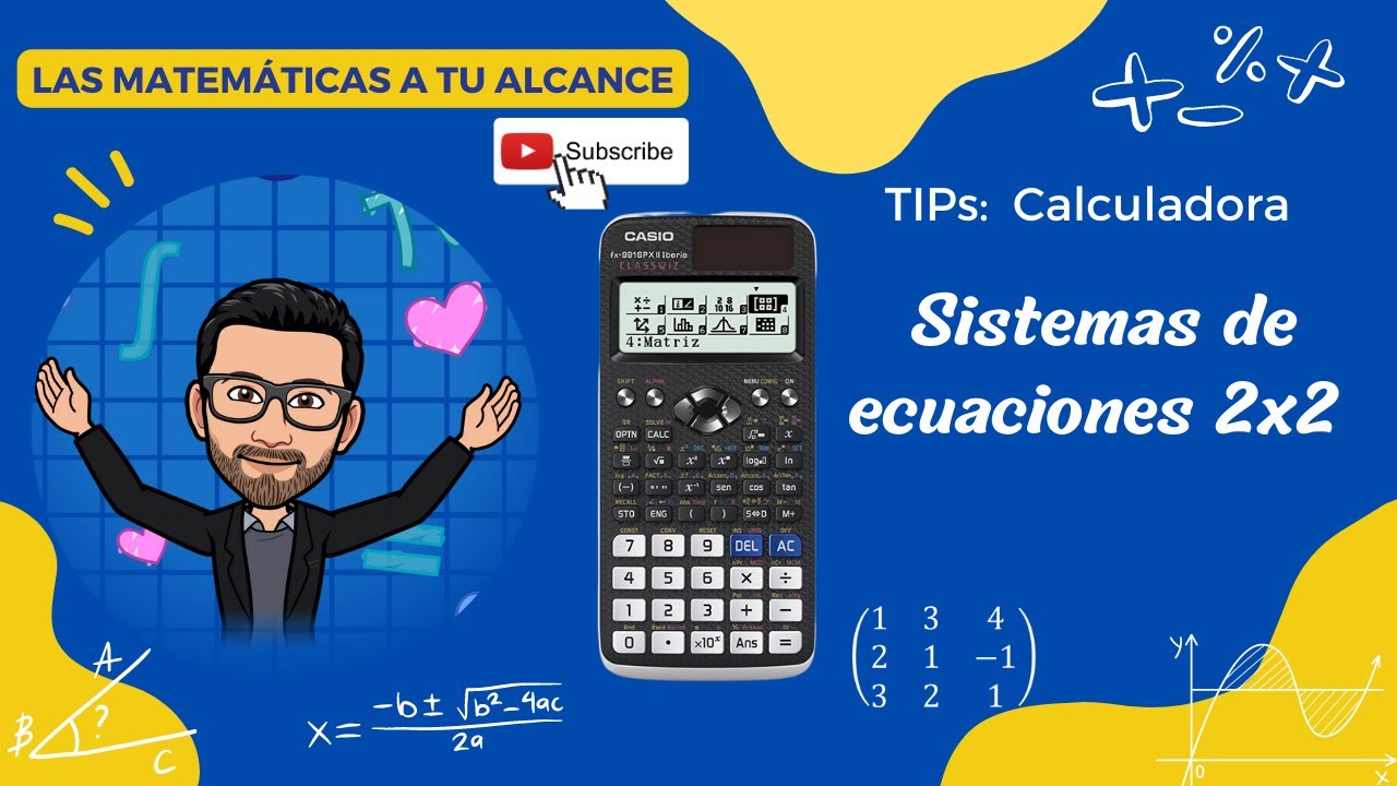 Sistemas De Ecuaciones Lineales 2x2 Con Calculadora #pevau # ...