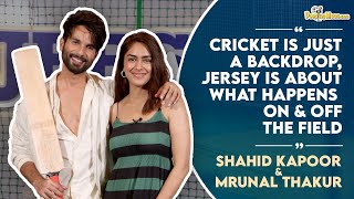 Shahid Kapoor and Mrunal THakur get candid about 'Jersey'