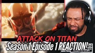 THIS WAS CRAZY! | Attack On Titans: S1 Ep1 [Subbed] | First Time REACTION!