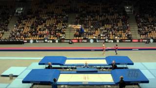 GOMES Camilla (BRA) - 2015 Trampoline Worlds - Qualification TR Routine 2