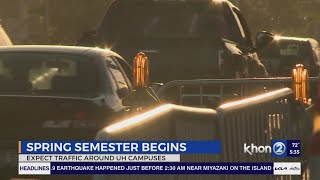 More traffic delays on the way to Manoa as students return to school