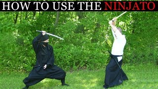 How To Use The Ninjato (Ninja Sword) Togakure Ryu Shinobigatana Training Techniques